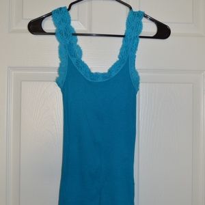 Blue Hollister Lace Strap Tanktop